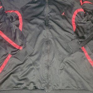 Jordan Black And Red Zip Up, Warm Up Top 3XL, Pre Owned in great condition